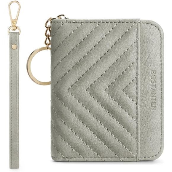 Credit Card Holder Wallet RFID Blocking Leather Small Wallet for - Picture 1 of 6